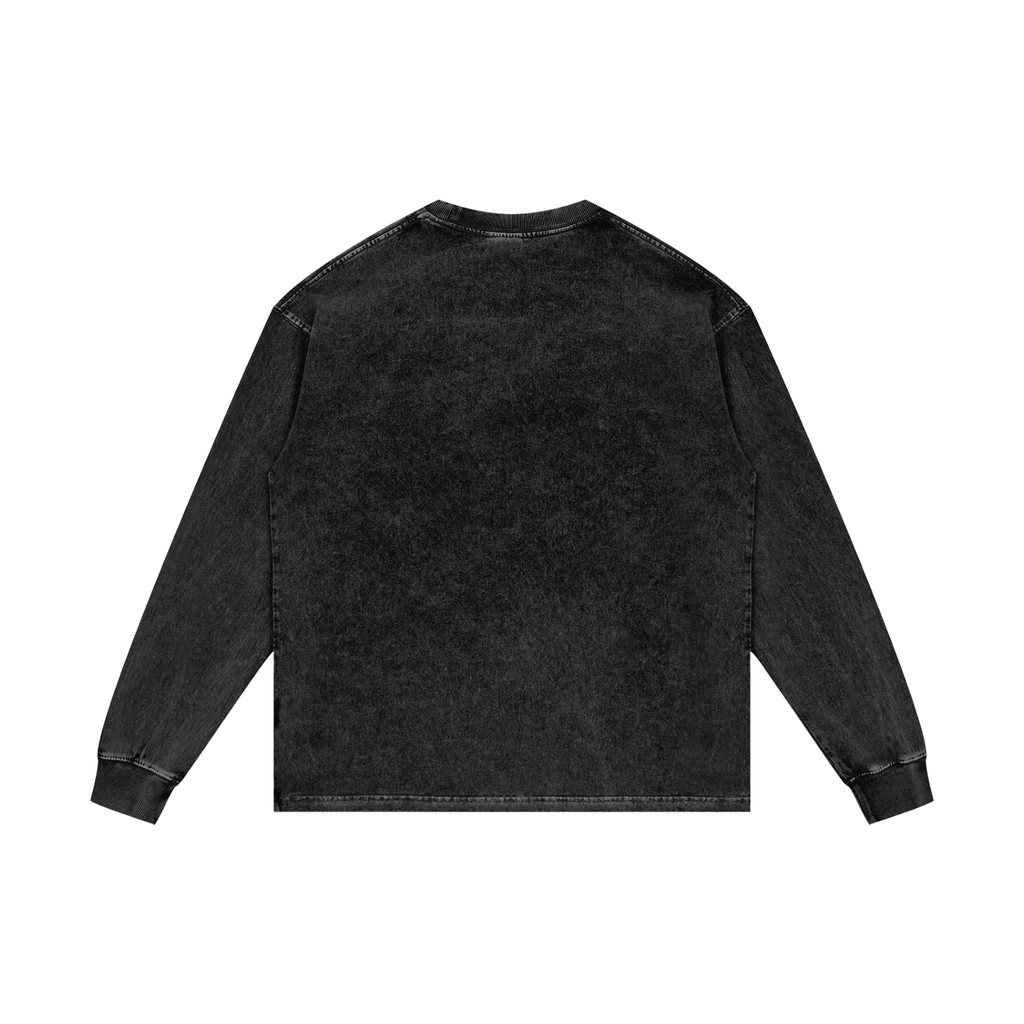 Founders Acid Wash Oversize Long Sleeve T-Shirt