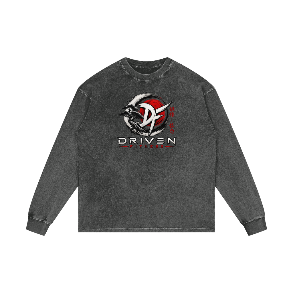 Founders Acid Wash Oversize Long Sleeve T-Shirt