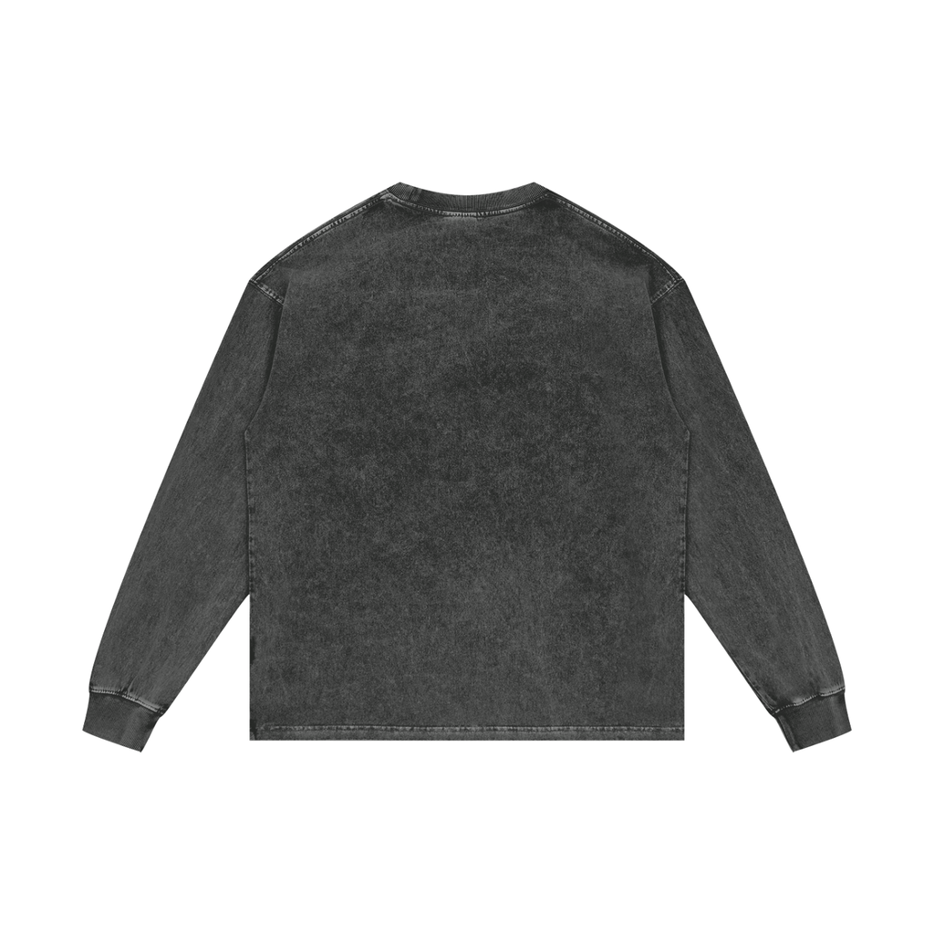 Founders Acid Wash Oversize Long Sleeve T-Shirt